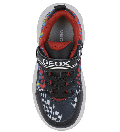 Geox Lichtgevende Schoenen - J Wroom - Zwart/Rood