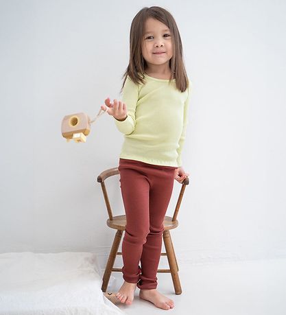 Minimalisma Leggings - Bieber - Silk/Cotton - Hibiscus