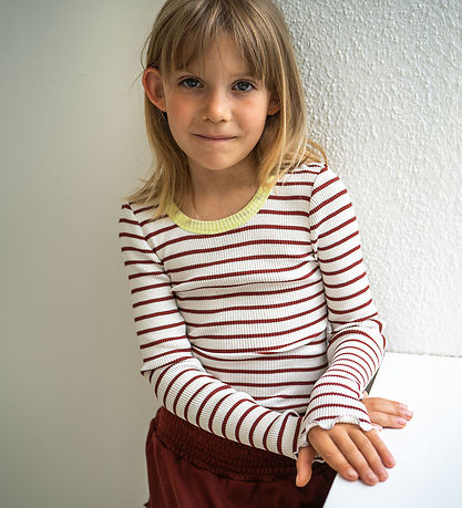 Blouse Minimalisma - Rib - Soie/Coton - Bardot - Bande d'hibiscu