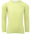 Minimalisma Blouse - Rib - Silk/Cotton - Bergen - Lime