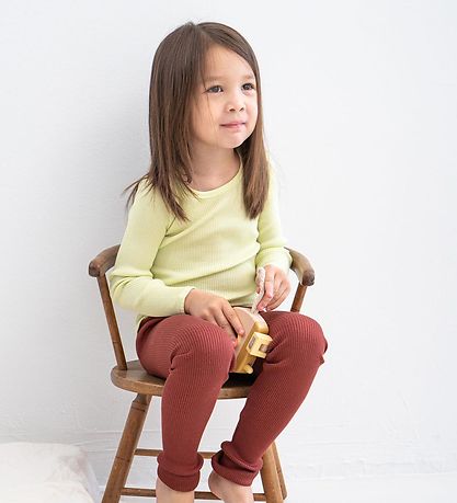 Blouse Minimalisma - Rib - Soie/Coton - Bergen - Citron