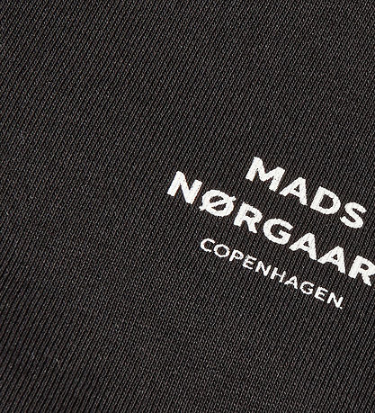 Mads Nørgaard Sweatshirt - Crewie Half Zip - Jet Black