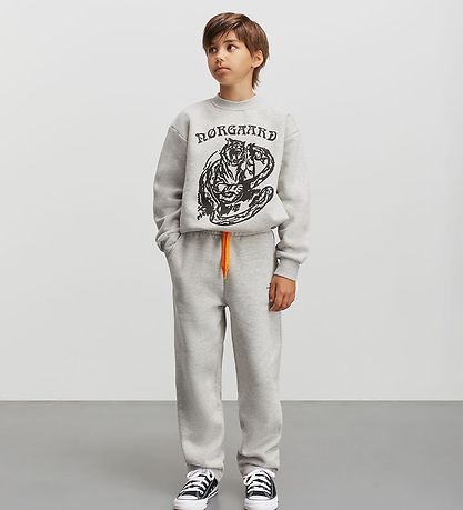 Mads Nørgaard Sweatpants - Phil - Grey Melange