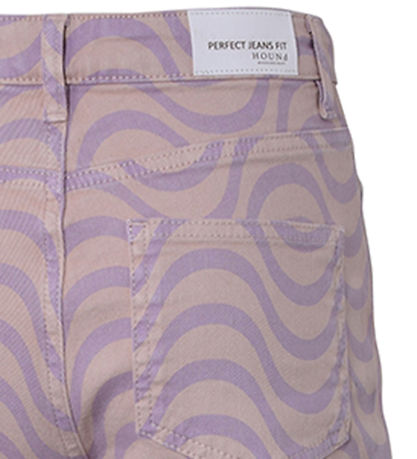 Hound Trousers - Wave Printed Denim - Lavender
