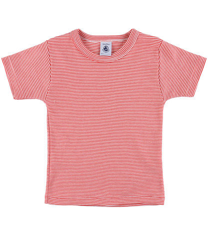 Petit Bateau T-shirt - 3-Pack - Green/Red