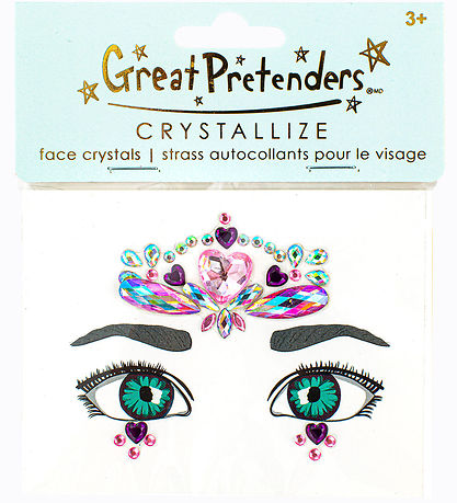 Great Pretenders Ansiktssmycken - Crystal Hearts