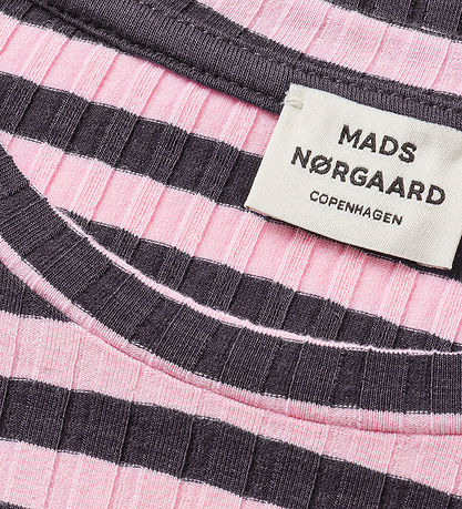 Mads Nørgaard T-shirt - Rib - Tuviana - Parisian Night/Parfait P Mads Nørgaard T-shirt - Rib - Tuviana - Parisian Night/Parfait P