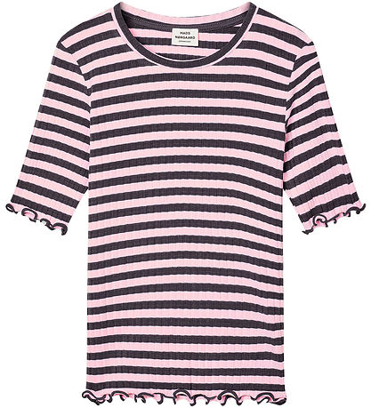 Mads Nørgaard T-shirt - Rib - Tuviana - Parisian Night/Parfait P Mads Nørgaard T-shirt - Rib - Tuviana - Parisian Night/Parfait P