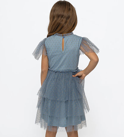 Robe The New - TnNarice - Ashley Blue/Gold av. Or à Pois Robe The New - TnNarice - Ashley Blue/Gold av. Or à Pois