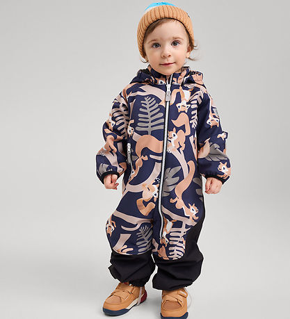 Reima Softshell föt M. Flísfóðruð - Mjosa - Dökkblátt M. Prentað Reima Softshell föt M. Flísfóðruð - Mjosa - Dökkblátt M. Prentað