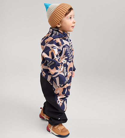 Reima Softshell föt M. Flísfóðruð - Mjosa - Dökkblátt M. Prentað Reima Softshell föt M. Flísfóðruð - Mjosa - Dökkblátt M. Prentað