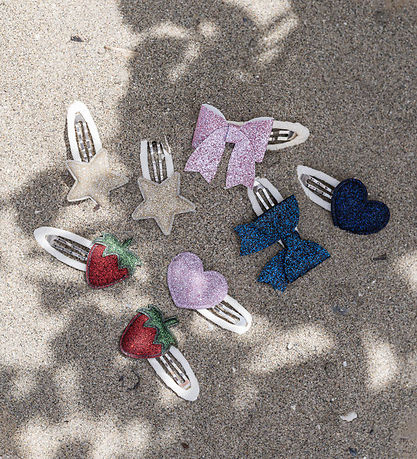 That's Mine Hair Clips - 8-Pack - Tilly - Birch/Glitter