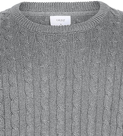 Grunt Bluse - Strick - Größe - Grau Meliert