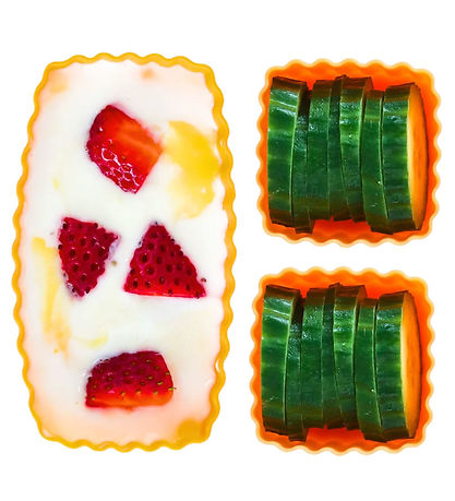 Moules en silicone MontiiCo - Tasses à bento Mixed - 3 pces - Ma