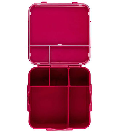 MontiiCo Lunchbox w. 5 Rum - Bento Plus - 1.3 L - Crimson
