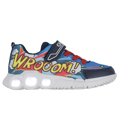 Geox Light-Up Shoes - J Wroom - Royal/Red