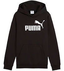 Puma Hoodie - Black w. White Puma Hoodie - Black w. White