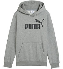 Puma Hoodie - Grey Melange w. Black Puma Hoodie - Grey Melange w. Black