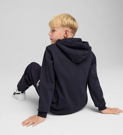 Puma Hoodie - Navy w. White