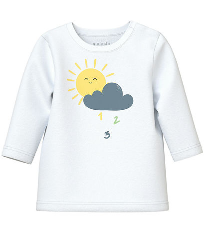 Name It Bluse - NbmVacion - Bright White/Sonntag Ente Cloud