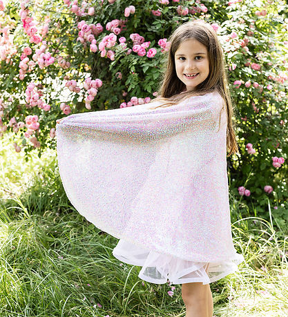 Great Pretenders Kostymer - Rosa Paljetter Twirl Cape