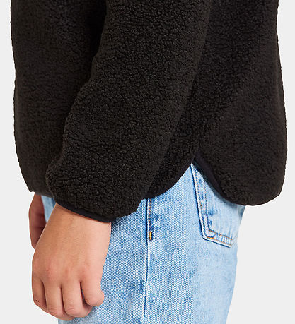 Didriksons Fleece Jacket - Teddy - Exa Half Zip - Black Didriksons Fleece Jacket - Teddy - Exa Half Zip - Black