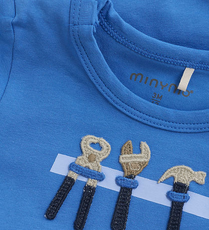 Minymo Bodysuit L/æ - Regatta w. Print