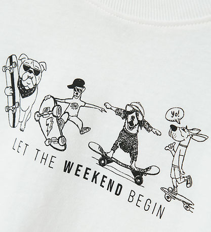 Name It T-shirt - NkmBocalle - Bright White w. Print