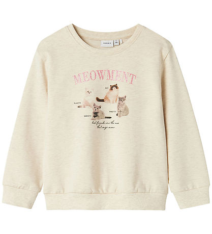Name It Sweatshirts - NmfBoletta - Peyote Melange w. Print Name It Sweatshirts - NmfBoletta - Peyote Melange w. Print
