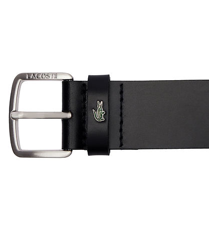 Ceinture Lacoste - Cuir - Noir