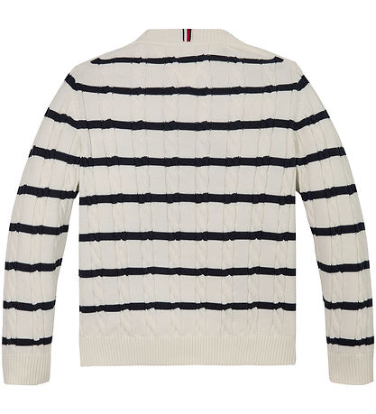 Tommy Hilfiger Blouse - Knitted - Ivory Petal/Dark Night Navy St