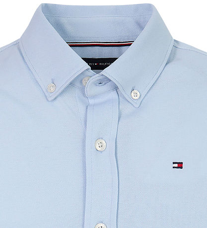 Tommy Hilfiger Shirt - Piqué - Breezy Blue