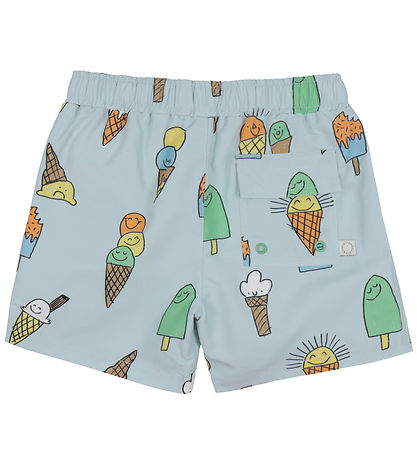 Stella McCartney Kids 수영 반바지 - 하늘색 포함 얼음