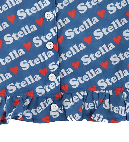 Stella McCartney Kids Topp - Blå m. Logotryck