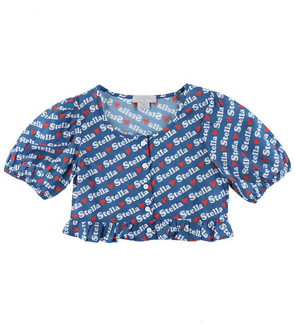 Stella McCartney Kids Topp - Blå m. Logotryck