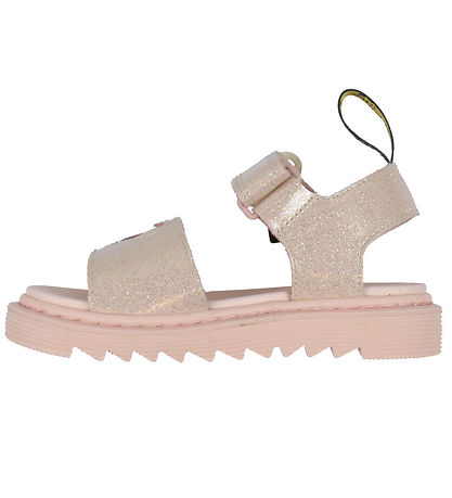 Dr. Martens Sandals - Marlowe Hearts J - Powder Pink/Cloud Crea