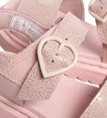 Dr. Martens Sandals - Marlowe Hearts J - Powder Pink/Cloud Crea