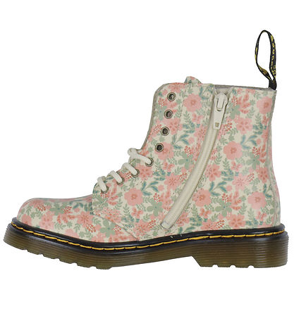Dr. Martens Boots - 1460 Pascal - Cloud Cream w. Flowers
