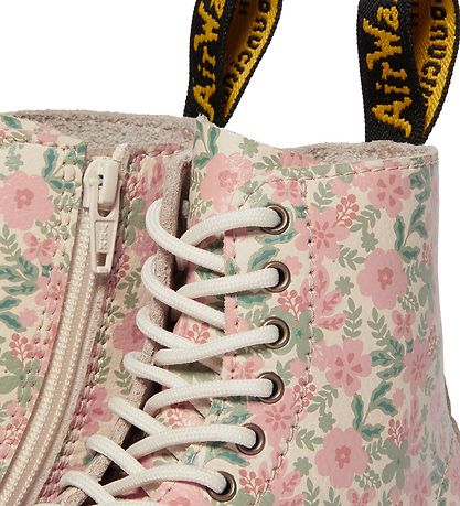 Dr. Martens Boots - 1460 Pascal - Cloud Cream w. Flowers