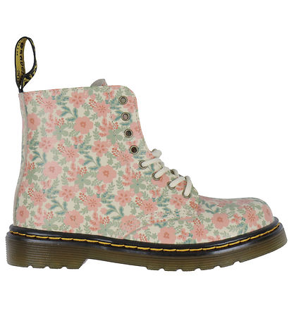 Dr. Martens Boots - 1460 Pascal - Cloud Cream w. Flowers