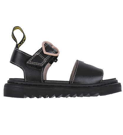 Dr. Martens Sandalar - Marlowe Hearts J - Black/Powder Bleikt