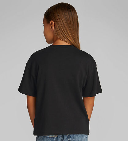 Calvin Klein T-skjorte - Skript Logo - Ck Black