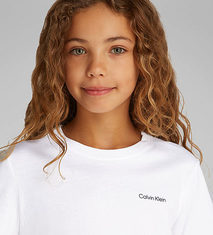 Calvin Klein T-shirt - Chest Inst. Logo - Bright White