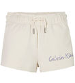 Calvin Klein Shorts - Script Logo - Tofu White Calvin Klein Shorts - Script Logo - Tofu White