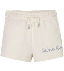 Calvin Klein Shorts - Script Logo - Tofu White Calvin Klein Shorts - Script Logo - Tofu White