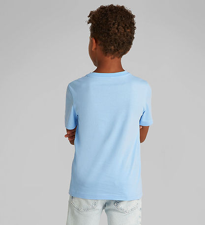 Calvin Klein T-shirt - 2-Pack - Monogram - Blue Bell/Oyster Gray