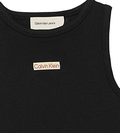 Calvin Klein Kleid - Rib Ärmellos - Ck Black