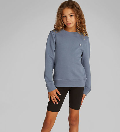 Calvin Klein Sweatshirt - Mono Mini Badge - Grisaille Grey Calvin Klein Sweatshirt - Mono Mini Badge - Grisaille Grey