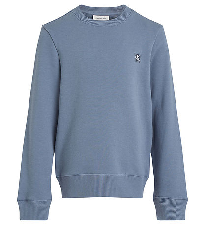 Calvin Klein Sweatshirt - Mono Mini Badge - Grisaille Grey Calvin Klein Sweatshirt - Mono Mini Badge - Grisaille Grey
