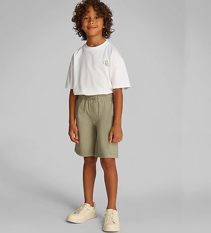 Calvin Klein Shorts - Fallskjerm Dry - Laurel Oak Grey Calvin Klein Shorts - Fallskjerm Dry - Laurel Oak Grey